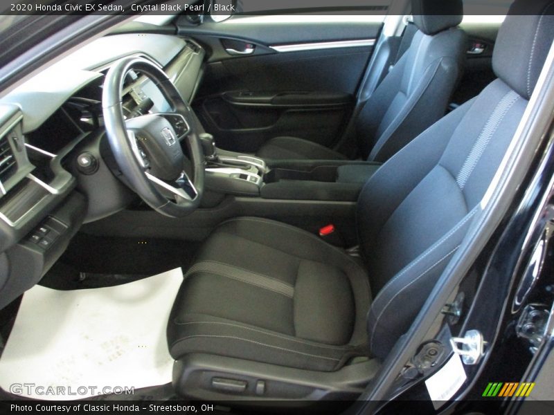 Crystal Black Pearl / Black 2020 Honda Civic EX Sedan