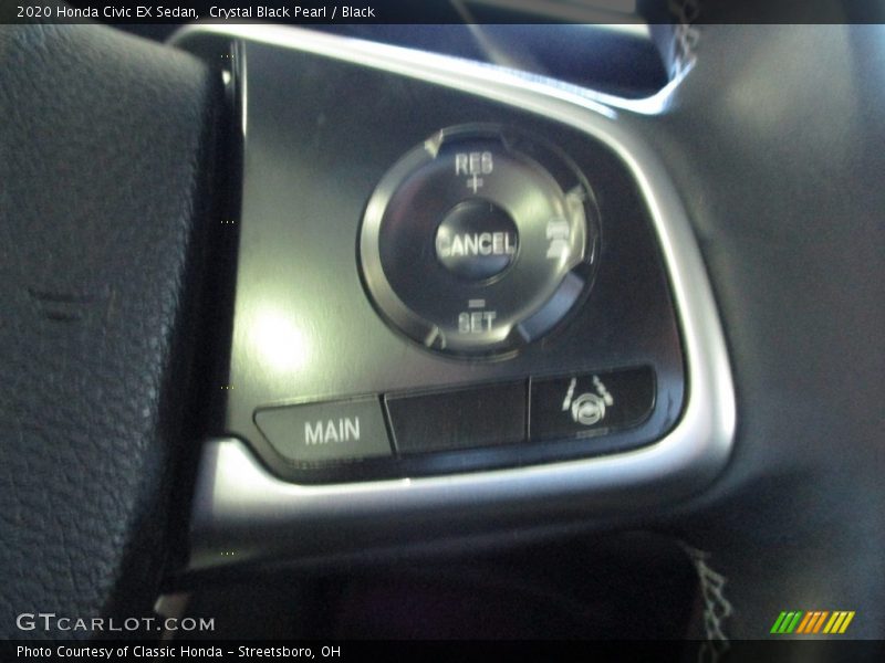 Crystal Black Pearl / Black 2020 Honda Civic EX Sedan