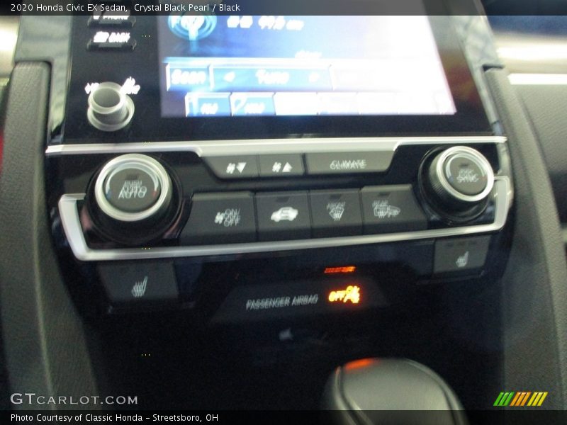 Crystal Black Pearl / Black 2020 Honda Civic EX Sedan