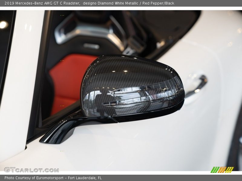 designo Diamond White Metallic / Red Pepper/Black 2019 Mercedes-Benz AMG GT C Roadster