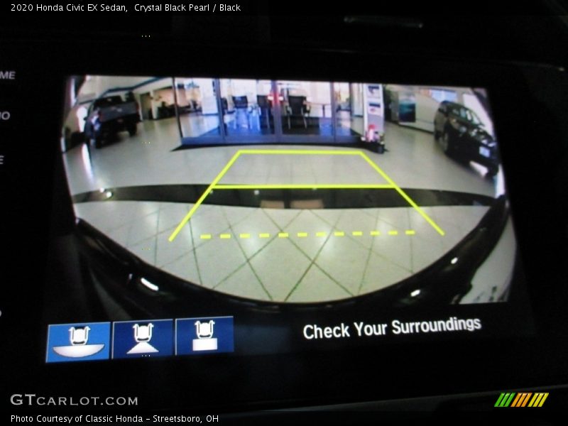 Crystal Black Pearl / Black 2020 Honda Civic EX Sedan