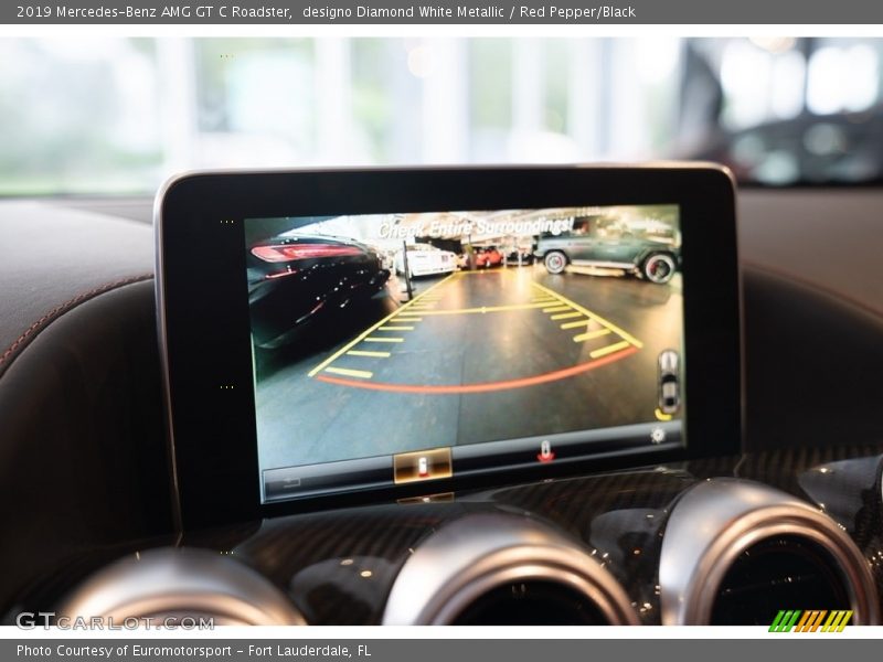 designo Diamond White Metallic / Red Pepper/Black 2019 Mercedes-Benz AMG GT C Roadster