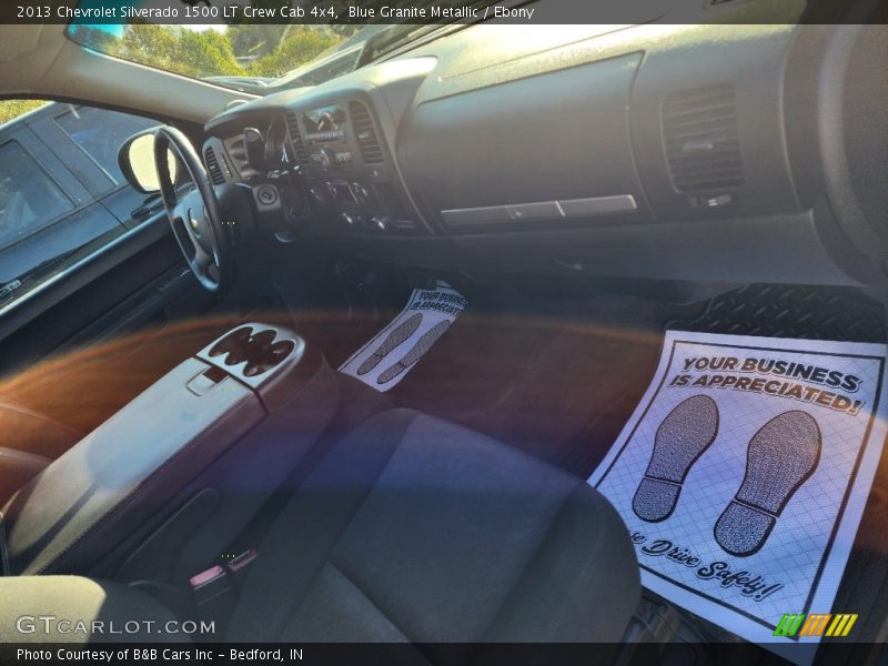 Blue Granite Metallic / Ebony 2013 Chevrolet Silverado 1500 LT Crew Cab 4x4