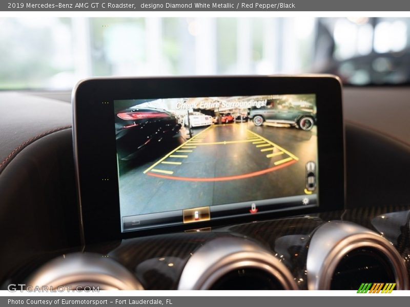 designo Diamond White Metallic / Red Pepper/Black 2019 Mercedes-Benz AMG GT C Roadster