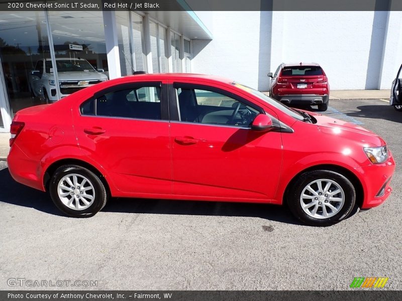Red Hot / Jet Black 2020 Chevrolet Sonic LT Sedan