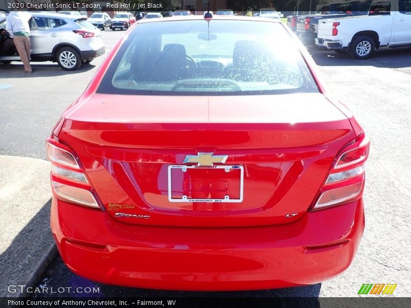 Red Hot / Jet Black 2020 Chevrolet Sonic LT Sedan