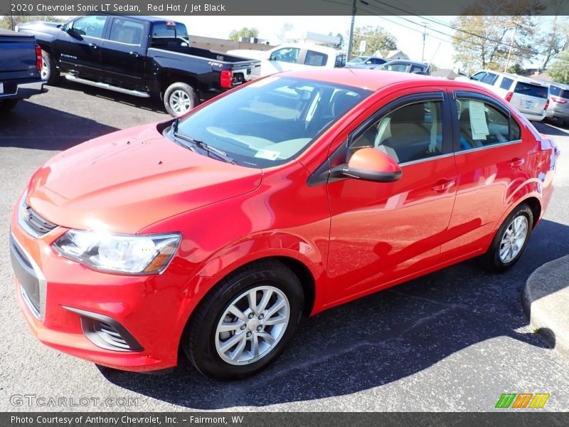 Red Hot / Jet Black 2020 Chevrolet Sonic LT Sedan