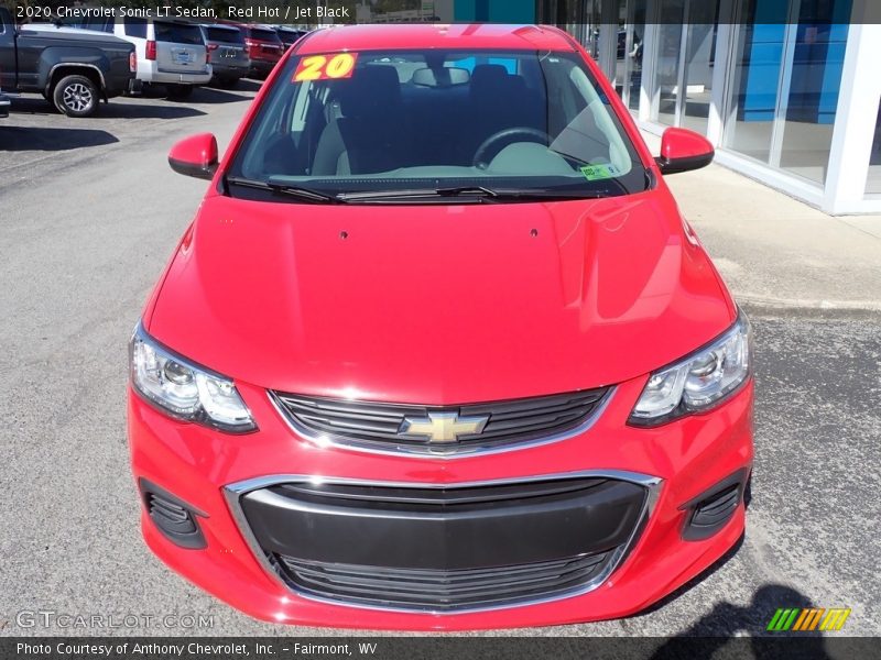 Red Hot / Jet Black 2020 Chevrolet Sonic LT Sedan