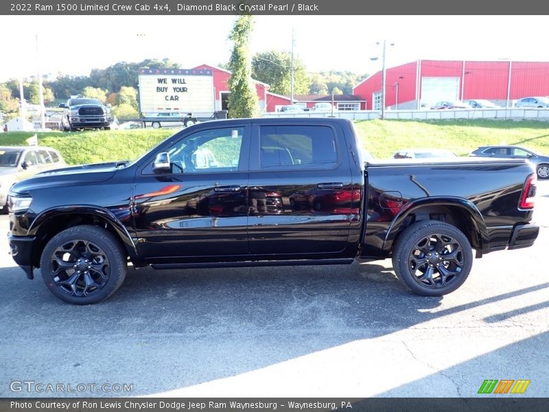 Diamond Black Crystal Pearl / Black 2022 Ram 1500 Limited Crew Cab 4x4