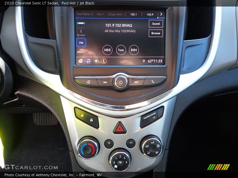 Red Hot / Jet Black 2020 Chevrolet Sonic LT Sedan