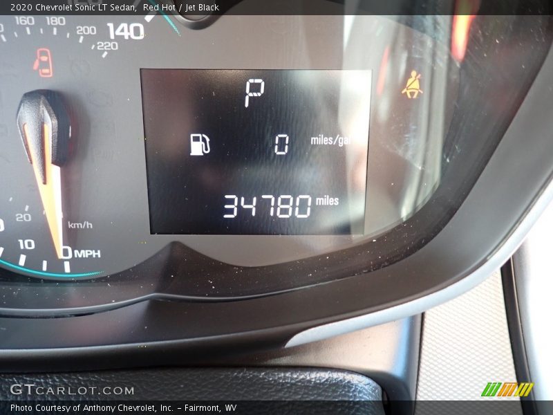 Red Hot / Jet Black 2020 Chevrolet Sonic LT Sedan