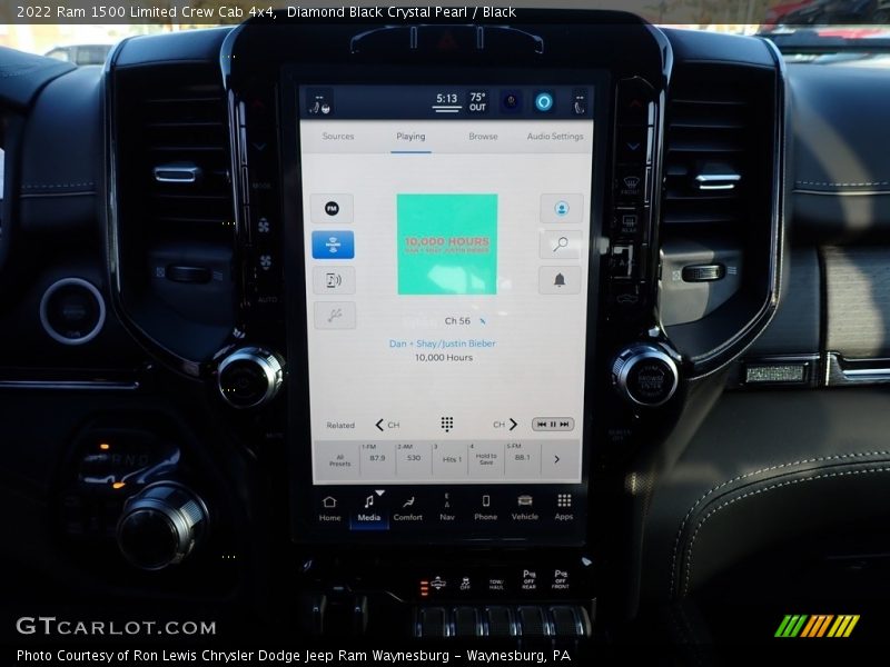 Diamond Black Crystal Pearl / Black 2022 Ram 1500 Limited Crew Cab 4x4