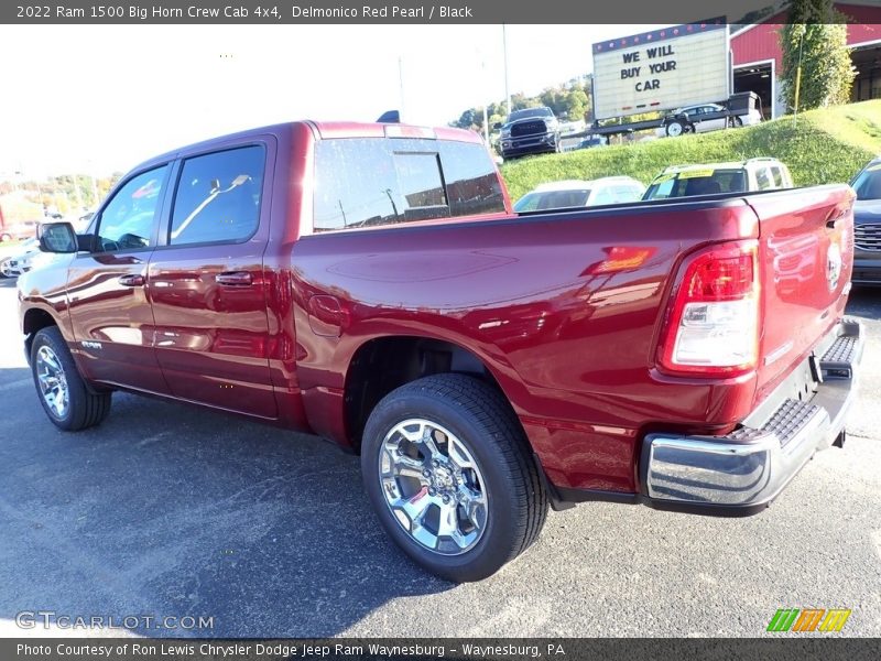 Delmonico Red Pearl / Black 2022 Ram 1500 Big Horn Crew Cab 4x4