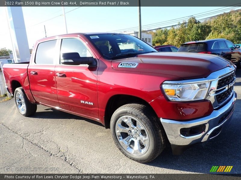 Delmonico Red Pearl / Black 2022 Ram 1500 Big Horn Crew Cab 4x4