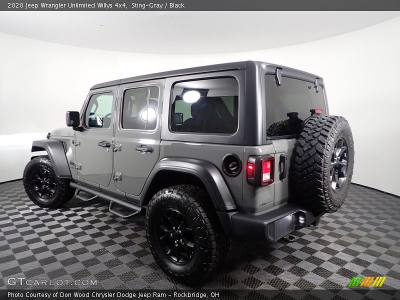 Sting-Gray / Black 2020 Jeep Wrangler Unlimited Willys 4x4