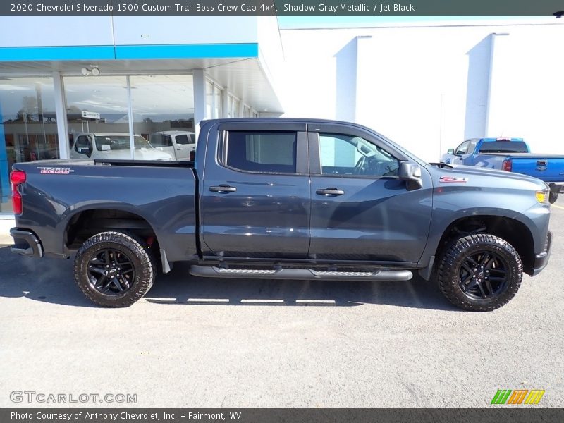 Shadow Gray Metallic / Jet Black 2020 Chevrolet Silverado 1500 Custom Trail Boss Crew Cab 4x4