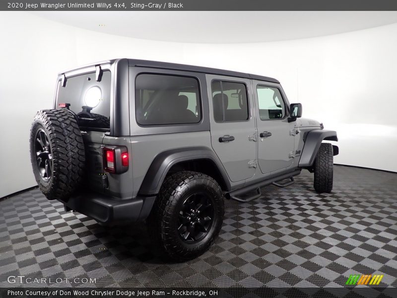 Sting-Gray / Black 2020 Jeep Wrangler Unlimited Willys 4x4