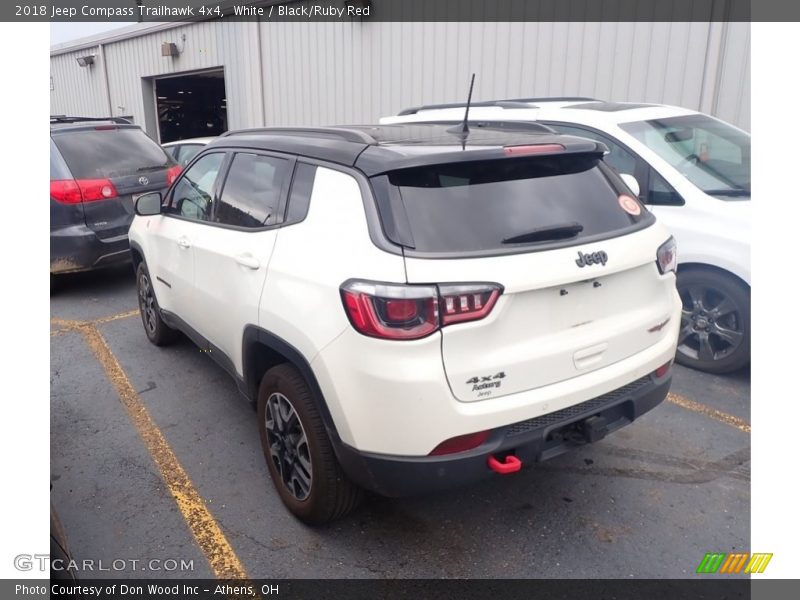 White / Black/Ruby Red 2018 Jeep Compass Trailhawk 4x4