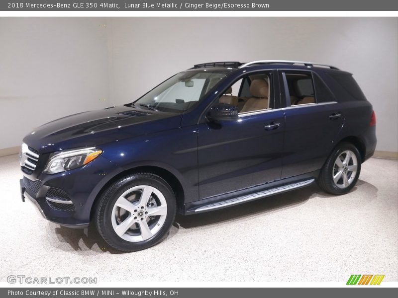 Lunar Blue Metallic / Ginger Beige/Espresso Brown 2018 Mercedes-Benz GLE 350 4Matic