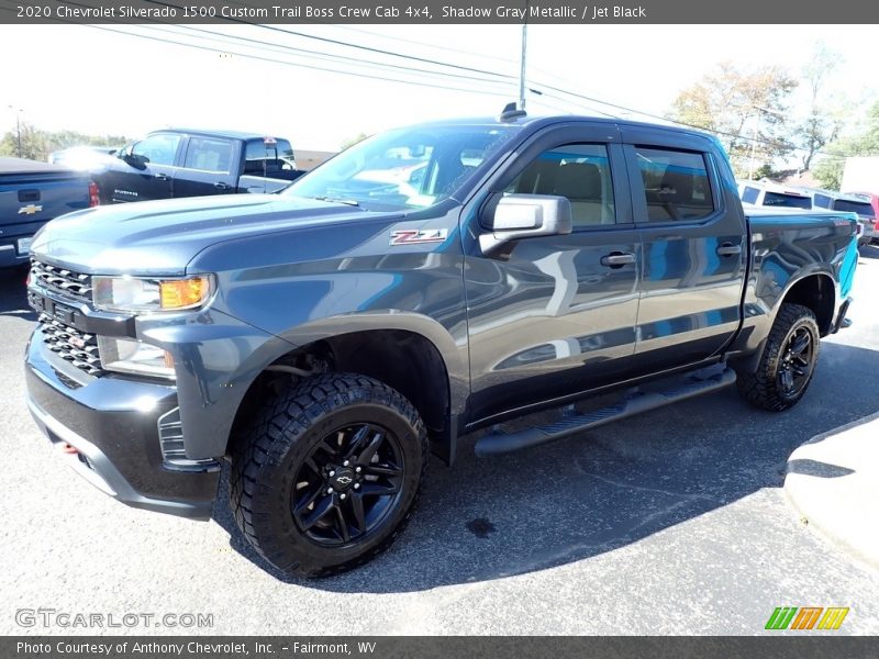 Shadow Gray Metallic / Jet Black 2020 Chevrolet Silverado 1500 Custom Trail Boss Crew Cab 4x4