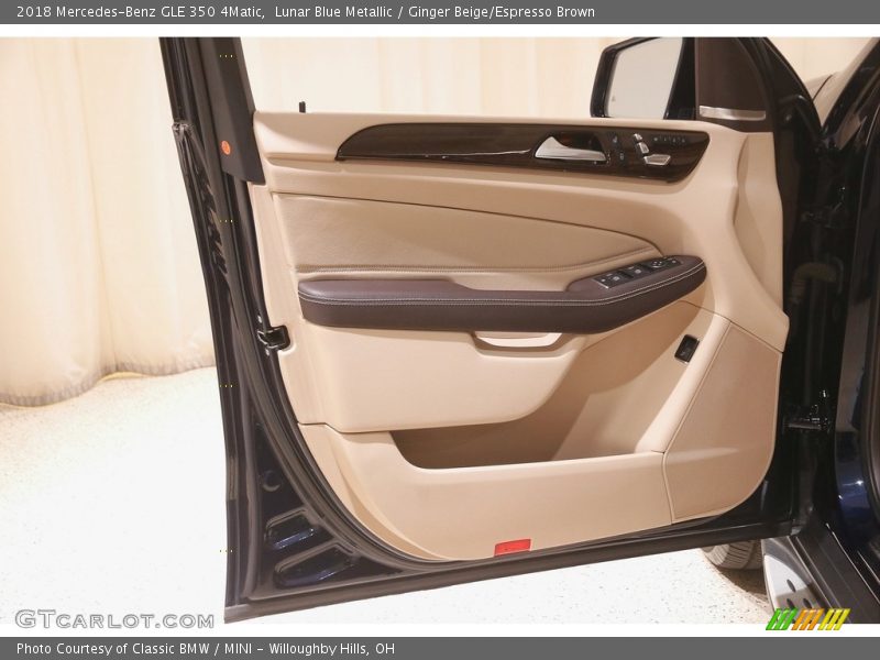 Lunar Blue Metallic / Ginger Beige/Espresso Brown 2018 Mercedes-Benz GLE 350 4Matic
