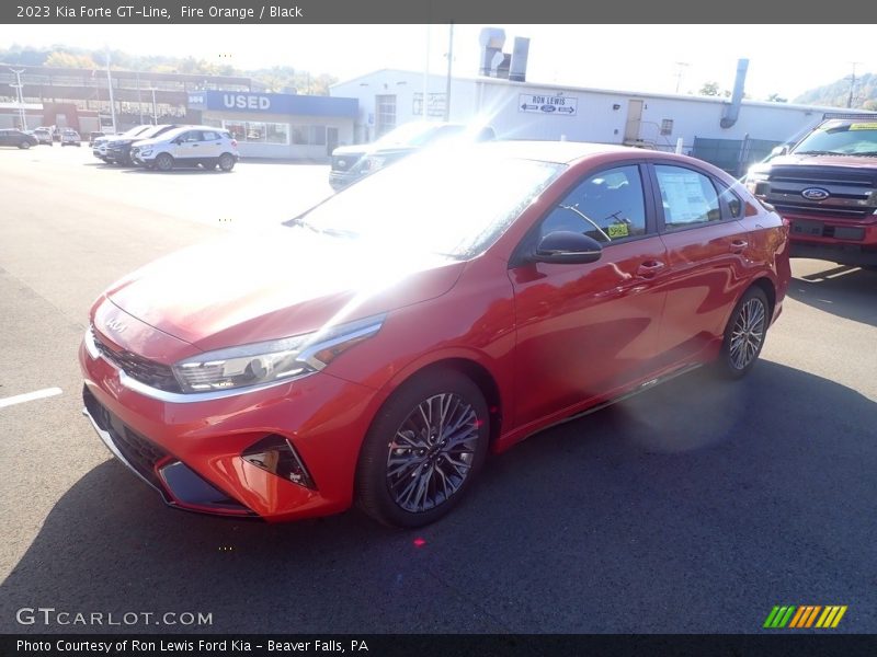 Fire Orange / Black 2023 Kia Forte GT-Line