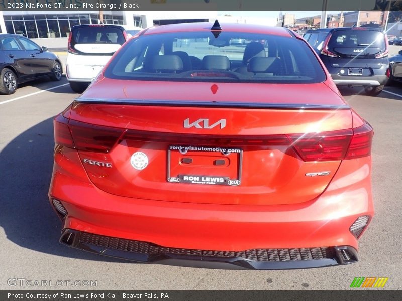 Fire Orange / Black 2023 Kia Forte GT-Line
