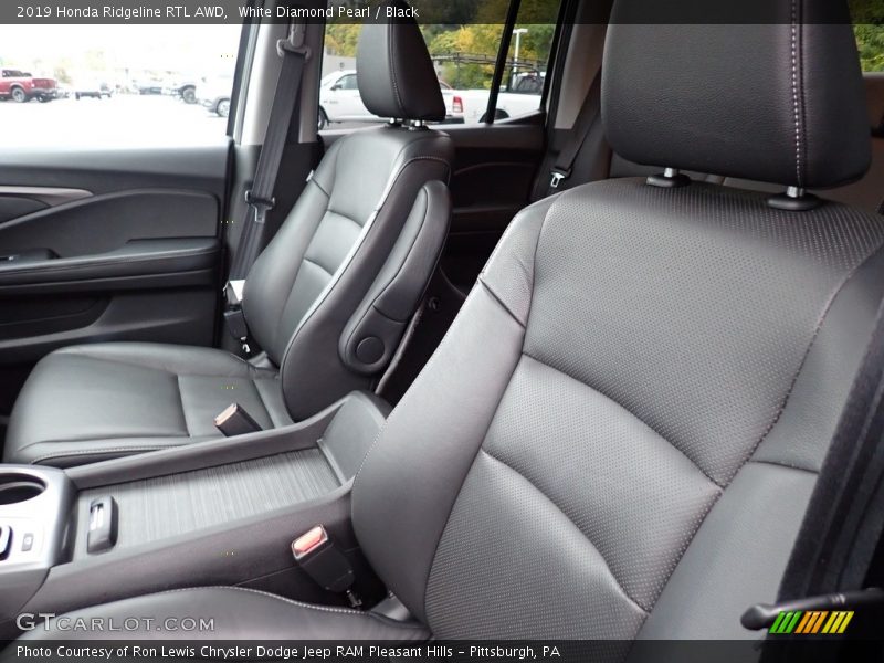 White Diamond Pearl / Black 2019 Honda Ridgeline RTL AWD