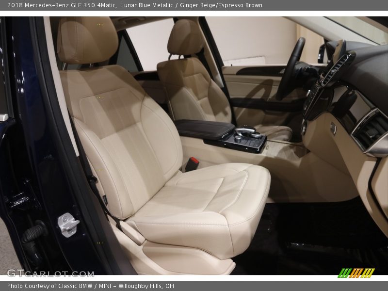 Lunar Blue Metallic / Ginger Beige/Espresso Brown 2018 Mercedes-Benz GLE 350 4Matic