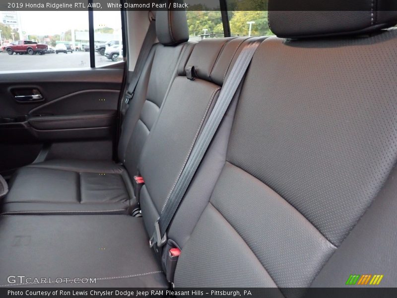 White Diamond Pearl / Black 2019 Honda Ridgeline RTL AWD