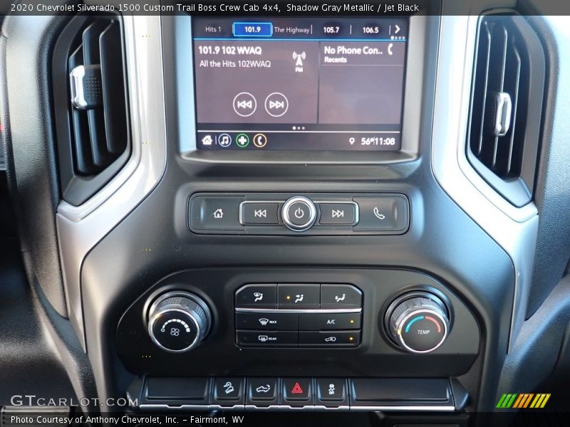Shadow Gray Metallic / Jet Black 2020 Chevrolet Silverado 1500 Custom Trail Boss Crew Cab 4x4