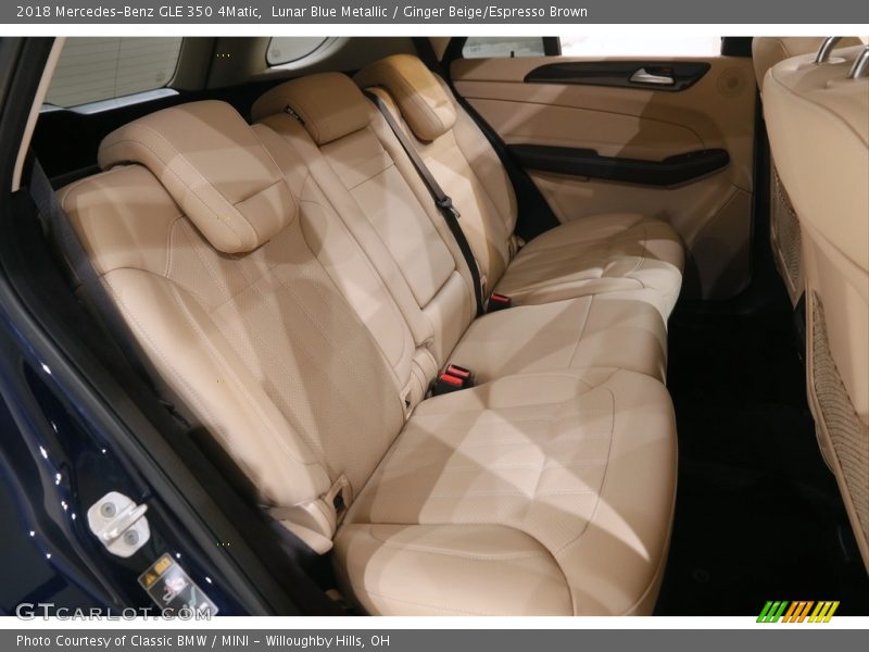 Lunar Blue Metallic / Ginger Beige/Espresso Brown 2018 Mercedes-Benz GLE 350 4Matic