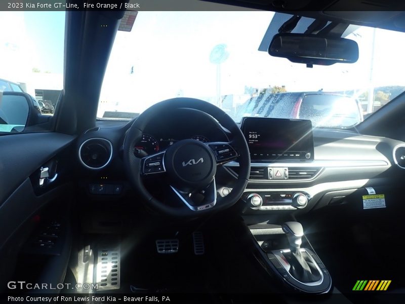Fire Orange / Black 2023 Kia Forte GT-Line