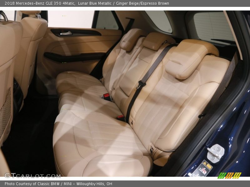 Lunar Blue Metallic / Ginger Beige/Espresso Brown 2018 Mercedes-Benz GLE 350 4Matic