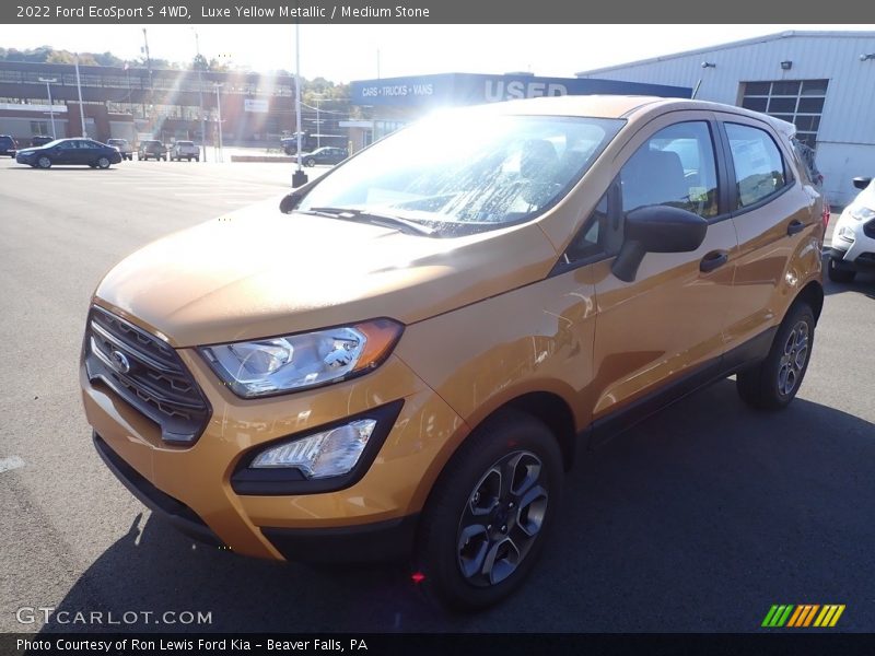 Luxe Yellow Metallic / Medium Stone 2022 Ford EcoSport S 4WD