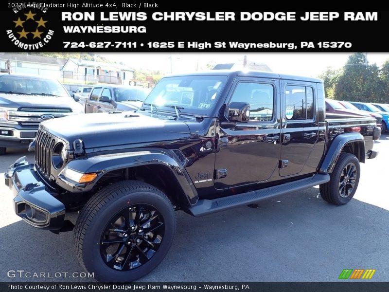 Black / Black 2022 Jeep Gladiator High Altitude 4x4