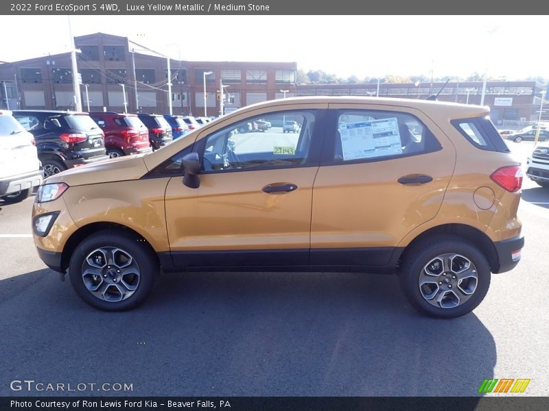 Luxe Yellow Metallic / Medium Stone 2022 Ford EcoSport S 4WD