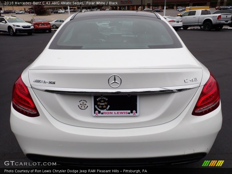 Polar White / Black 2018 Mercedes-Benz C 43 AMG 4Matic Sedan