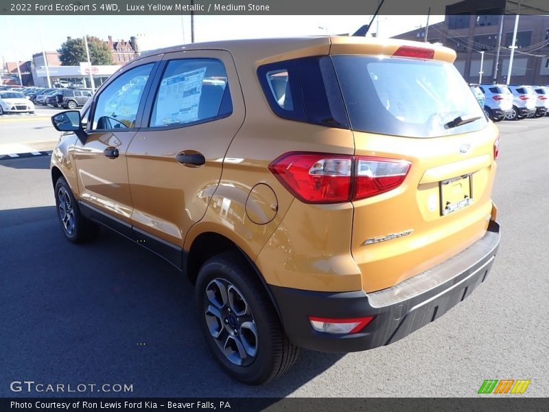 Luxe Yellow Metallic / Medium Stone 2022 Ford EcoSport S 4WD