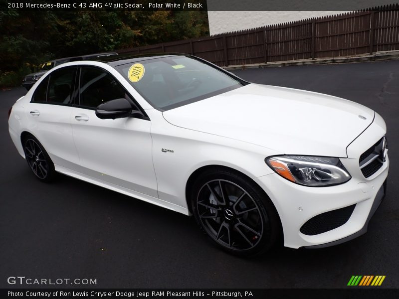 Polar White / Black 2018 Mercedes-Benz C 43 AMG 4Matic Sedan