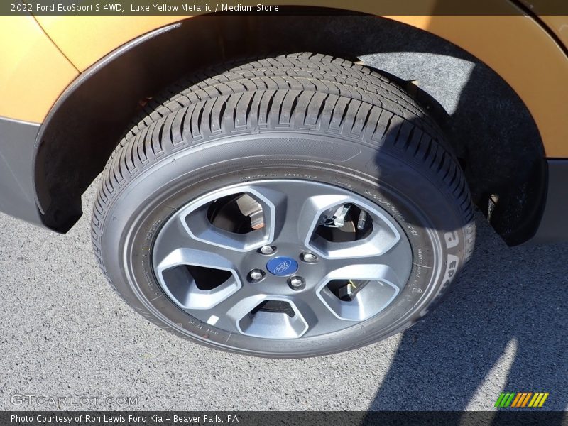 Luxe Yellow Metallic / Medium Stone 2022 Ford EcoSport S 4WD