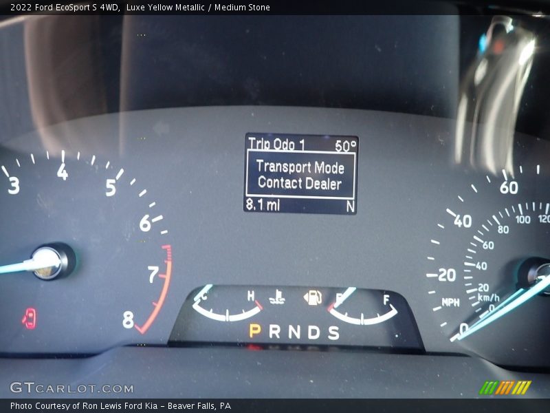 Luxe Yellow Metallic / Medium Stone 2022 Ford EcoSport S 4WD