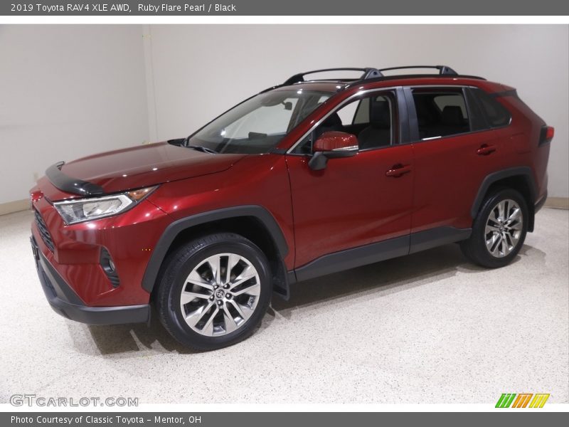 Ruby Flare Pearl / Black 2019 Toyota RAV4 XLE AWD
