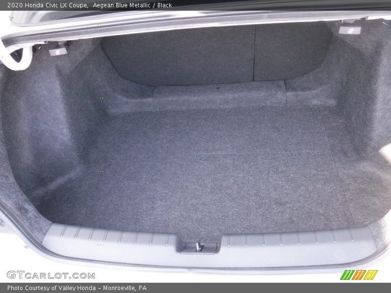 Aegean Blue Metallic / Black 2020 Honda Civic LX Coupe