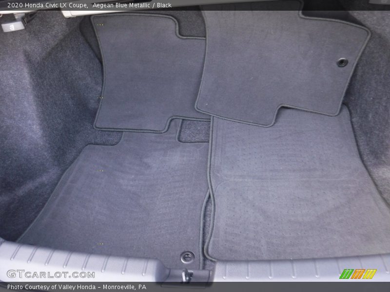 Aegean Blue Metallic / Black 2020 Honda Civic LX Coupe