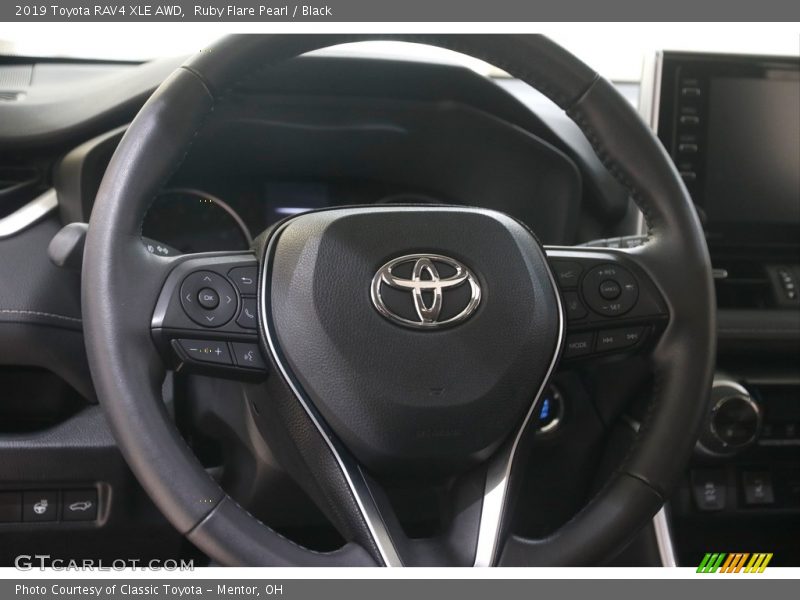 Ruby Flare Pearl / Black 2019 Toyota RAV4 XLE AWD