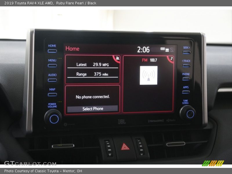 Ruby Flare Pearl / Black 2019 Toyota RAV4 XLE AWD