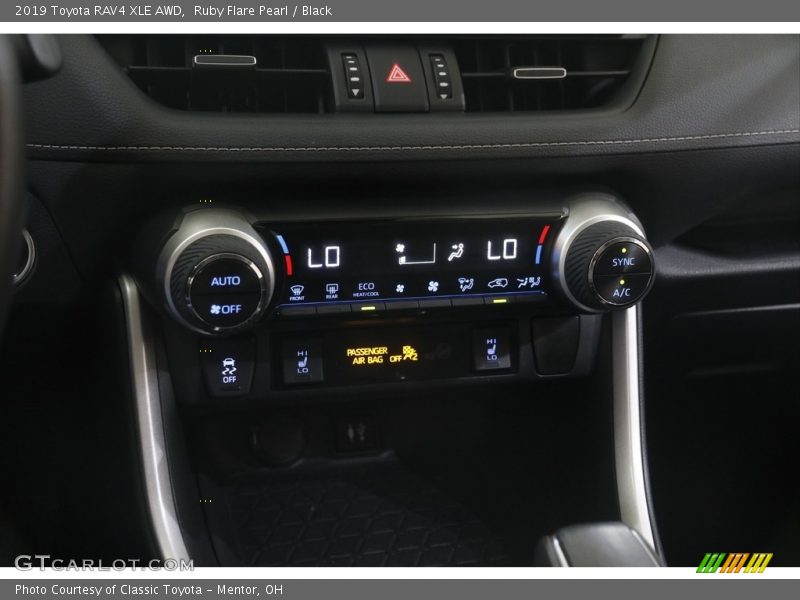 Ruby Flare Pearl / Black 2019 Toyota RAV4 XLE AWD