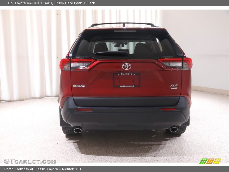 Ruby Flare Pearl / Black 2019 Toyota RAV4 XLE AWD