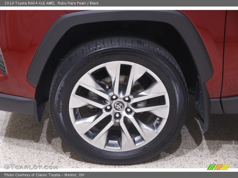 Ruby Flare Pearl / Black 2019 Toyota RAV4 XLE AWD